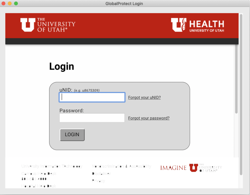 U of U central login